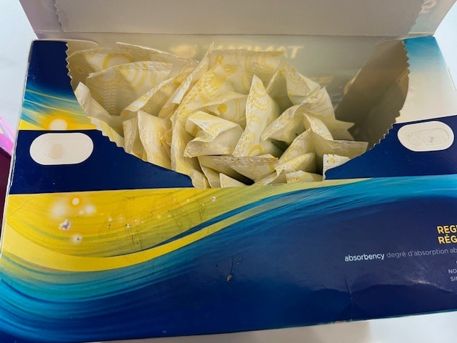 Tampax Pearl Regular Absorbency Tampons Unscented 62 CT, 2 bx RADIANT, 13 LINERS