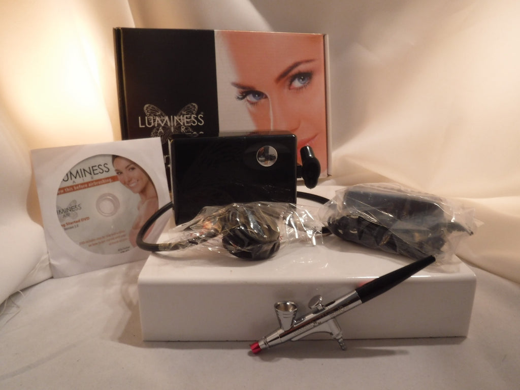 Air Airbrush System  Luminess 3 Speed PRO Compressor &No drip Stylus NO MAKEUP
