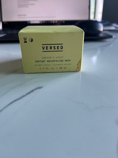 Versed Doctors Visit Instant Resurfacing Mask 1.7oz Ageing Skin/Dull Sealed NIB