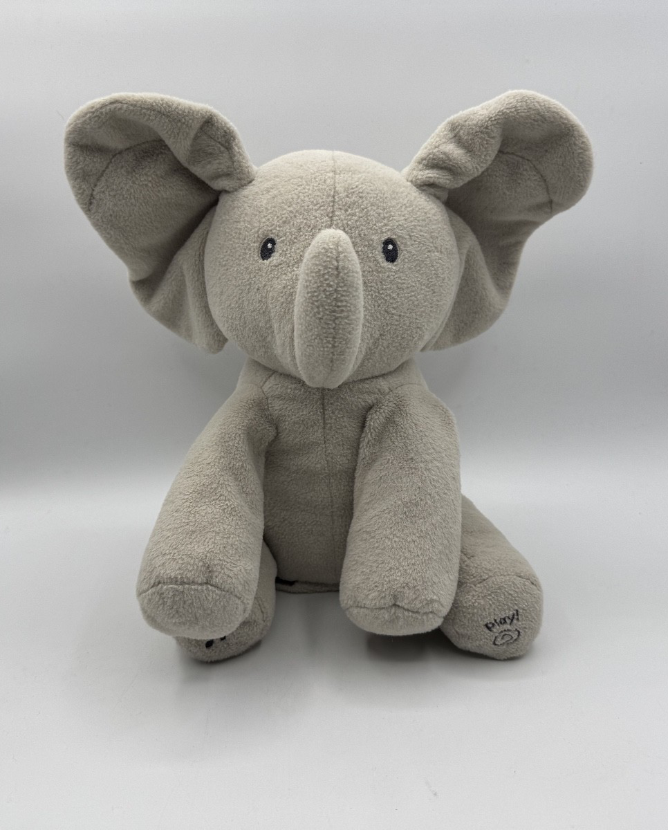 Baby Gund Flappy The Elephant Animated 11" Sing & Play Musical Plush Toy Pre-own