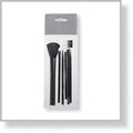 New 6-Piece Makeup/Cosmetics Black Brush Starter Set Travel Brush Pouch,FreeShip