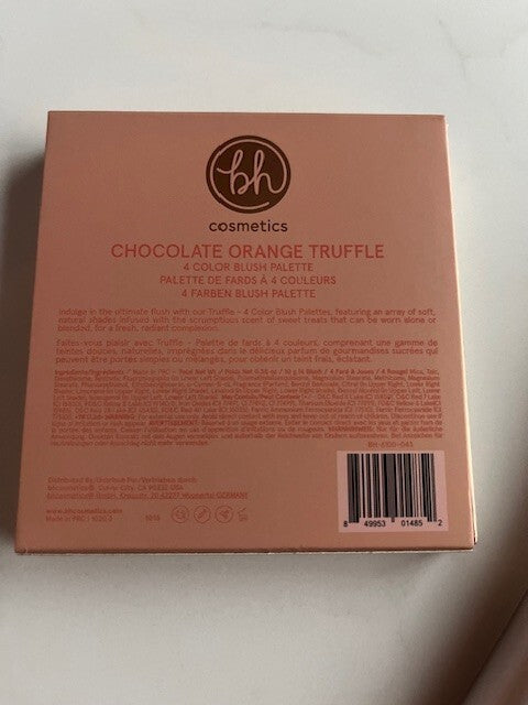 BH Cosmetics Chocolate Orange Truffle Blush Palette w/Bonus Brush NIB Free Ship