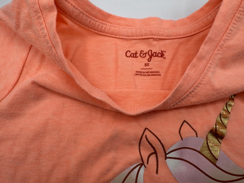5 Children's Place, Cat & Jack, Carter's Kids, Gap Summer Girls Shirts Size 5-8