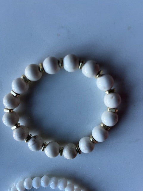 Yomisa 6PCS Natural Boho Beaded Bracelets/Bangle for Women Men,Healing