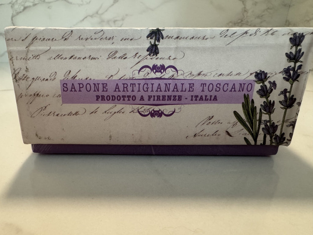 Sapone Artigianale Tuscan Lavender w/ Shea Butter Bath Soap 10.5oz, New Sealed