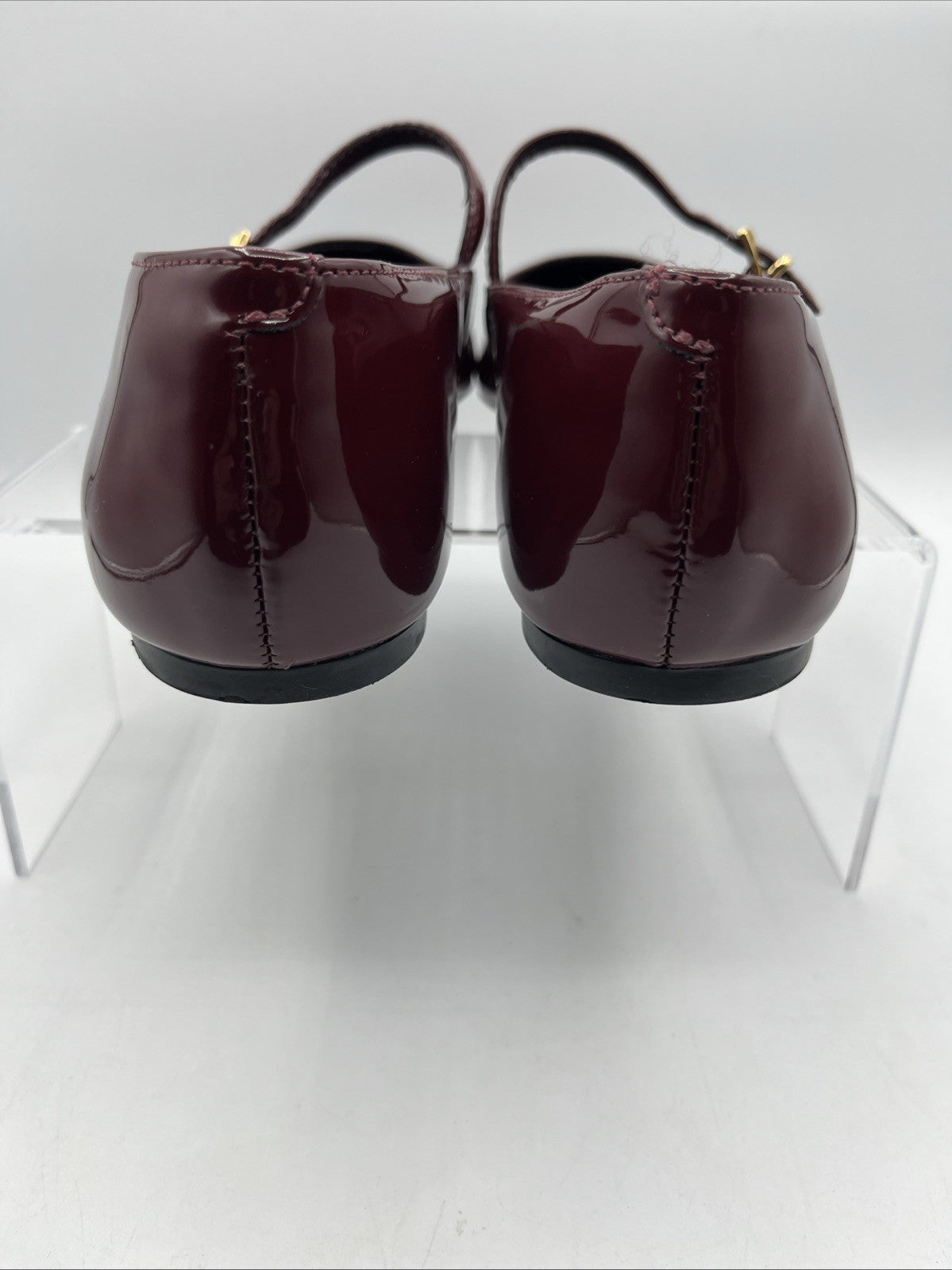 Arezzo Womens Tori Ballet RUBY Patent Leather Ballet Flats Sz. 7.5 w/Buckle, NIB