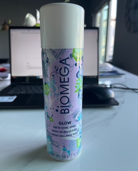 Aquage BIOMEGA GLOW Sheer Shine Hair Spray 7 oz ILLUMINATE Dull Hair, Light NEW