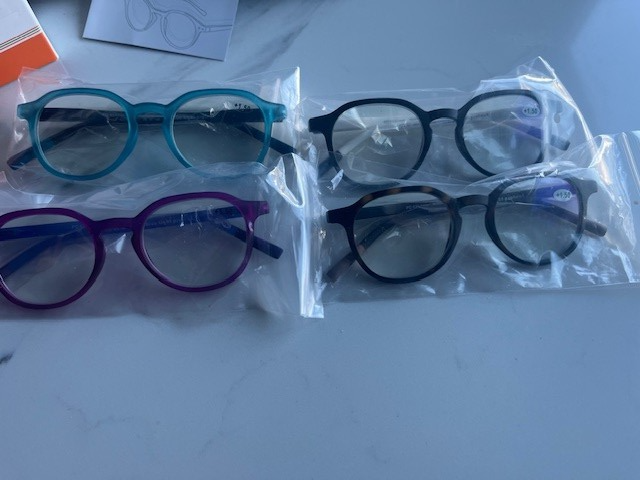 New ZENOTTIC Anti Blue Light +1.50 Eye-wear Fashion Glasses (Set of 4) NIB New
