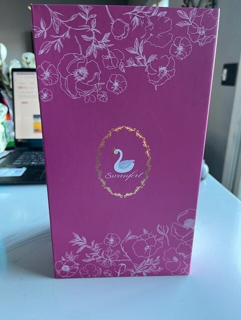 Swanfort 70th Birthday Gifts for Women 1954 Wine Glass w/Pink Gift Box Decor NEW