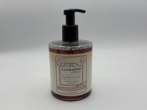 A La Maison Orchid Foaming Hand Soap Vanilla Orchid 16.9oz New Olive + Argan Oil