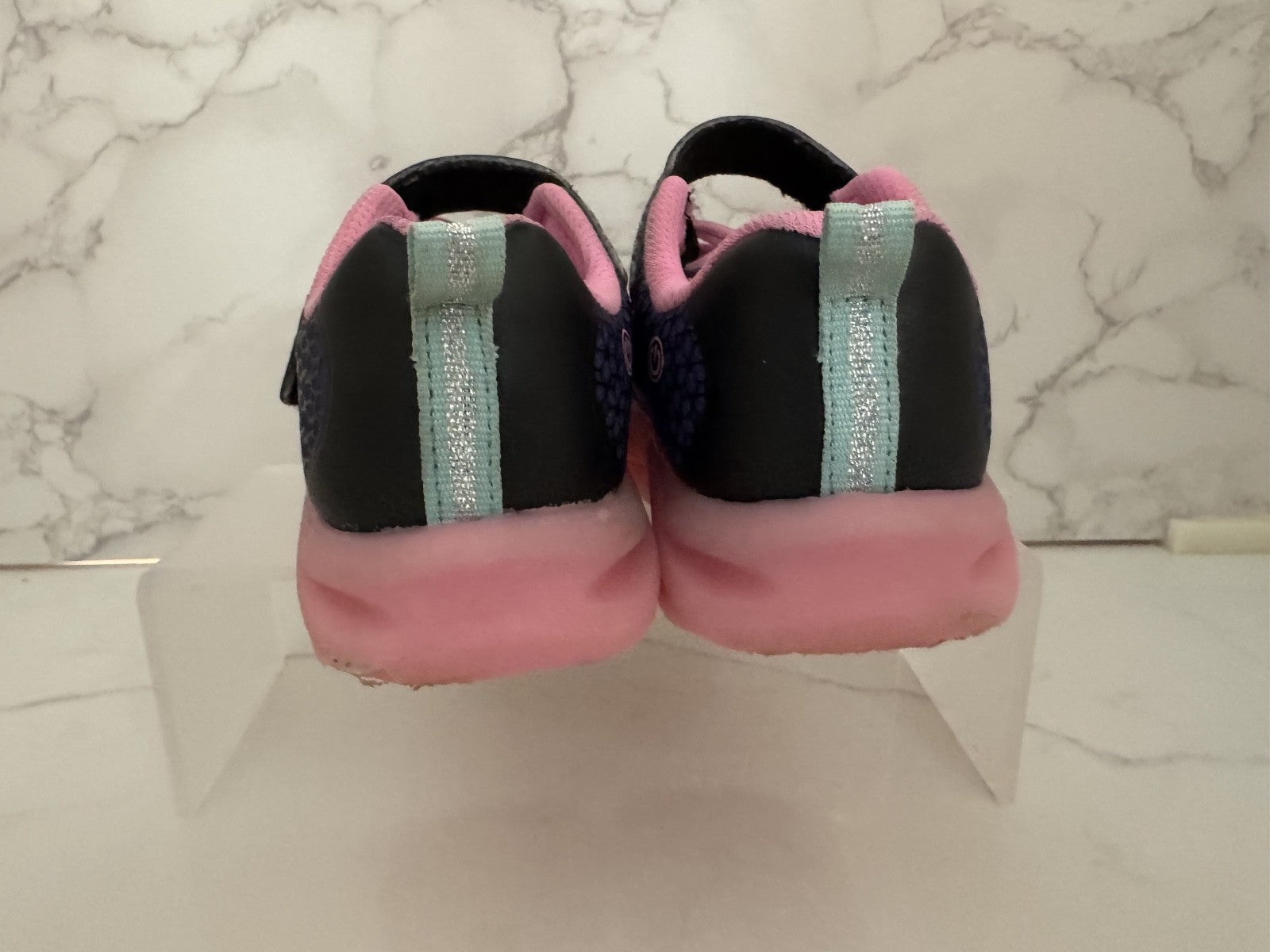 Athletic Works Toddler Girl Butterfly Light Up Sneakers Size 9, Working Lights.