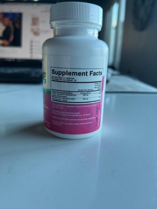 Fairhaven Peapod Cal-Mag Healthy Pregnancy Dietary Supplement 60 Capsules SEALED
