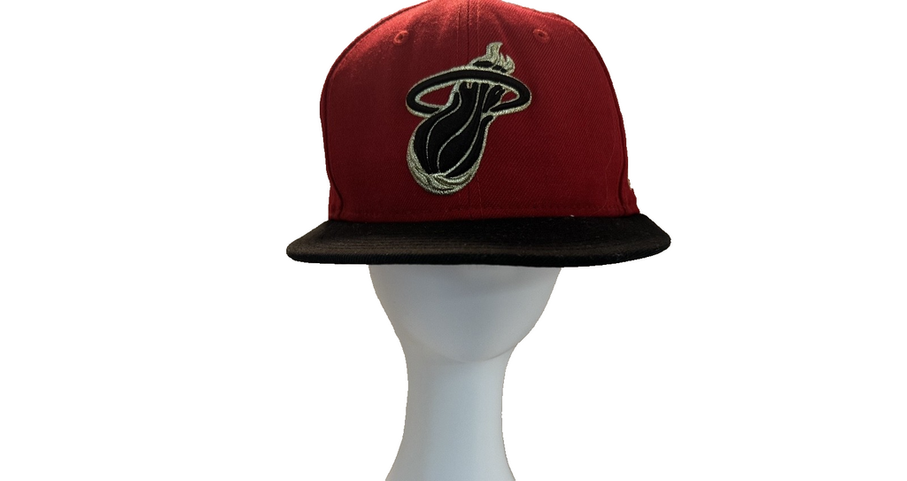 Miami Heat NBA Mitchell & Ness Hardwood Classics Snapback Hat, Gold, Black, Red