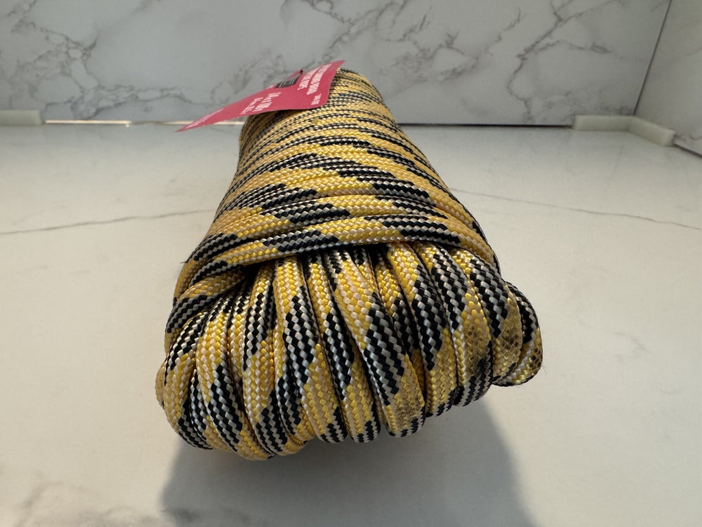 Everbilt 1/4" x 100' Heavy Duty Diamond Braid Polypropylene Rope 157 Lb, NEW