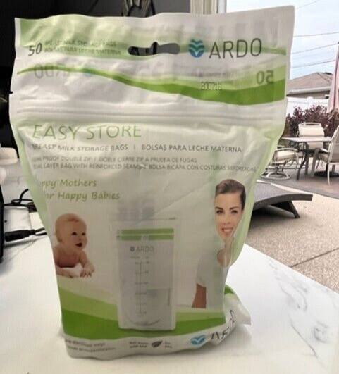 Ardo Medical Easy Store | 50 Breast Milk Storage Bags Pre-Sterilized NEW