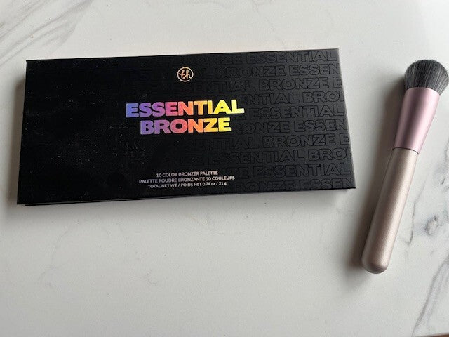 BH Cosmetics Essential 10 Color Bronzer/Blush  Contour  Palette w/Brush NEW