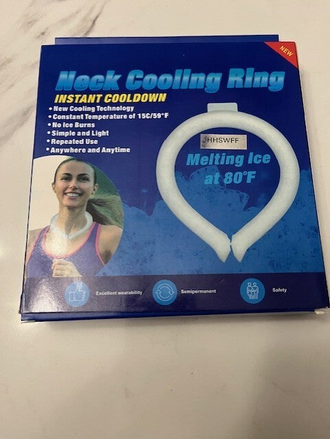 Cool Tube Neck Cooling Ring Summer Gadget Wearable Ice Pillow Portable Reusable
