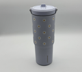 Hydrapeak 32 Ounce Daisy Print Lilac Stainless Steel Tumbler