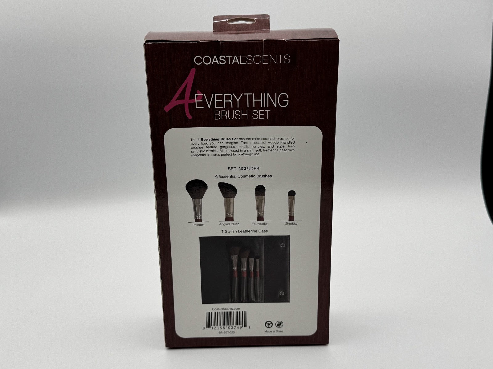 Coastal Scents Everything Brush 4pc Set, Makeup Brushes, Blush, Eye Shadow, NIB