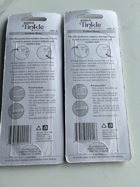 2 pk. Eyebrow Shaver Facial Razor Trimmer Shaper Hair Removal Makeup Blade Tool