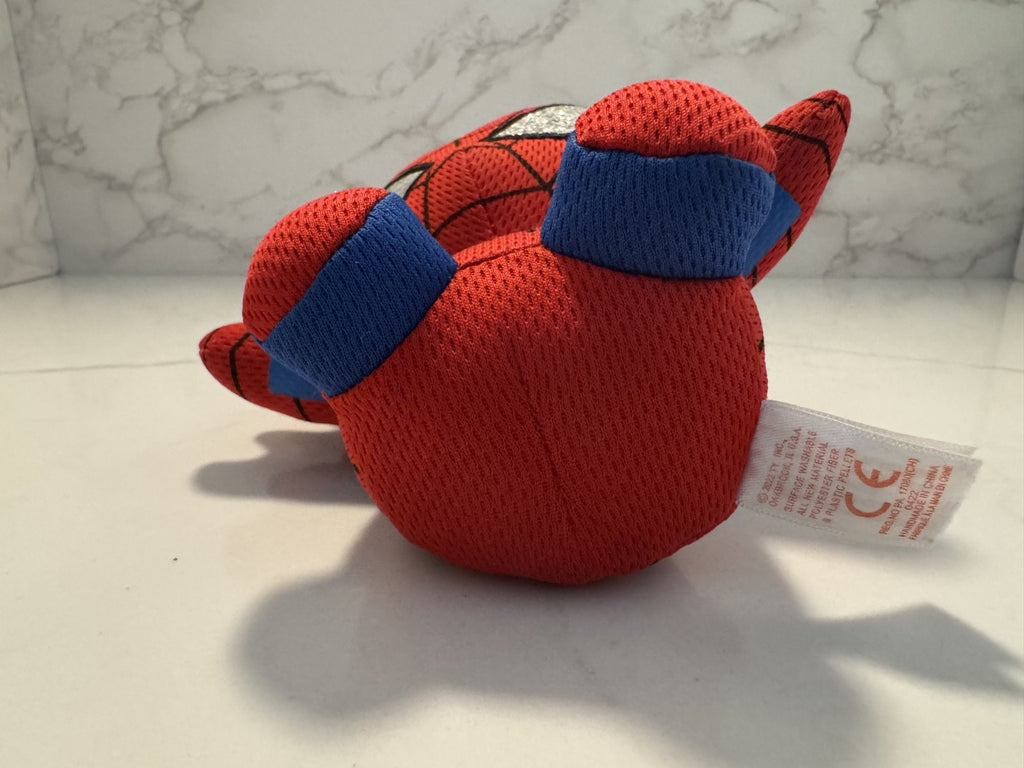 Ty Marvel Spider-Man Beanie Ballz Plush 6” Pre-Owned Soft Stuffed Toy Excellent