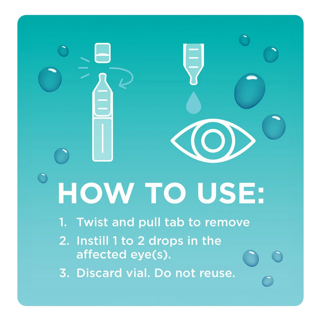 Bausch + Lomb Blink Tears Dry Eye Lubricating Eye Drop Mild-Moderate 25 Vial NIB