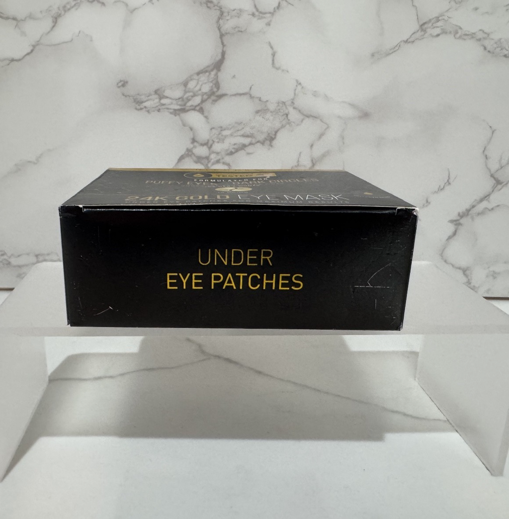 24K Gold Eye Mask Under Eye Patches for Puffy Eyes & Dark Circles, 15 Pairs, NIB