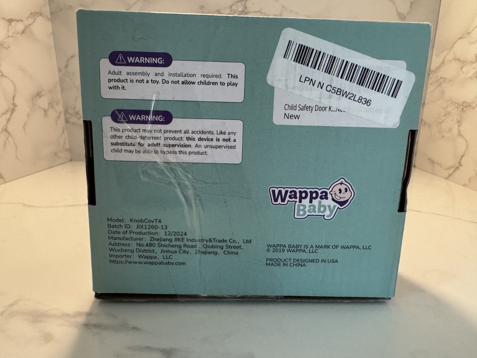 Wappa Baby Parent Children Grip Door Knob Covers, Clear, One Size 4Ct. NIB NEW
