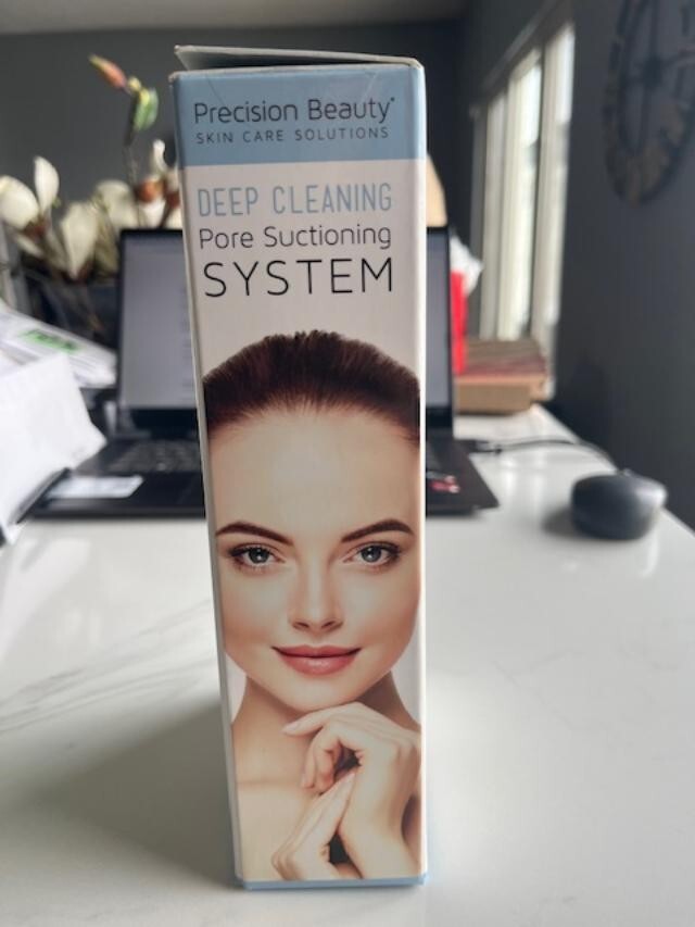 PRECISION BEAUTY Deep Cleansing Pore BLACKHEAD Suctioning System 3HEAD w/Battery