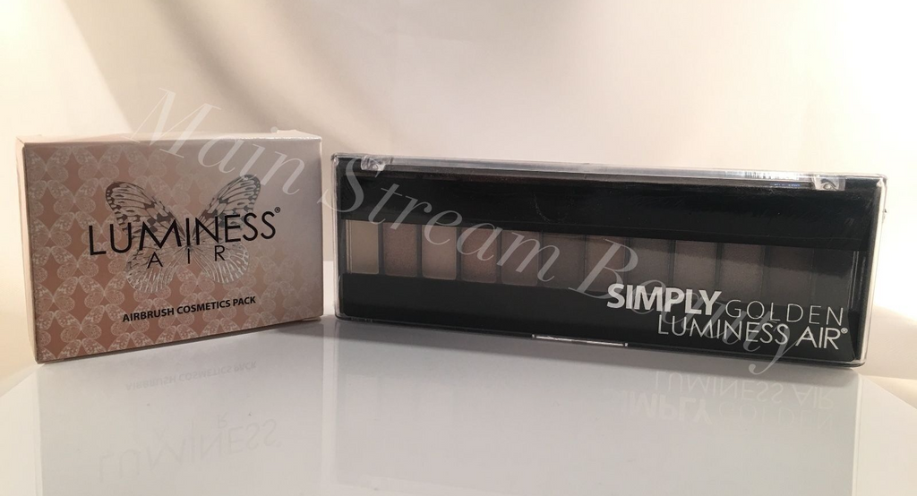 Luminess Air Airbrush Simply Golden EyeShadow Makeup Palette 12 Golden Hue SEALE