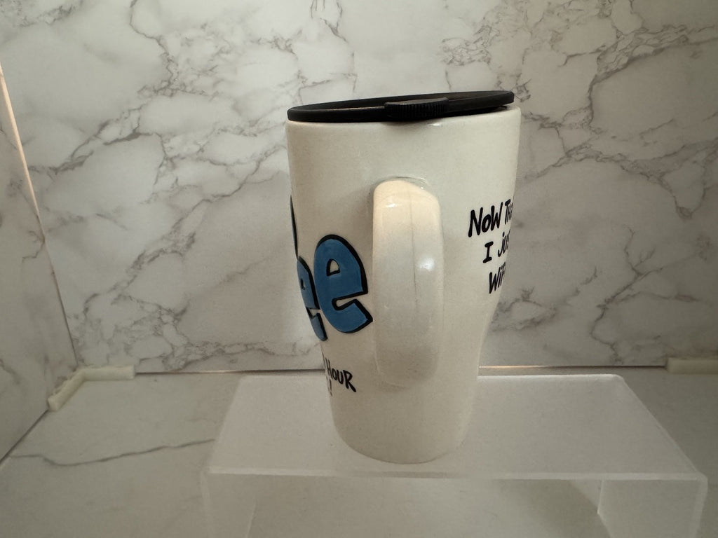 Lorrey Veasey Our Name Is Mud Coffee Travel Mug "Retired" Hand Painted w/Lid NEW