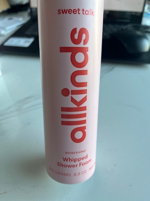 Allkinds Australia SWEET TALK  Body Whipped Shower Foam 8.8 oz, Cream, NO CAP