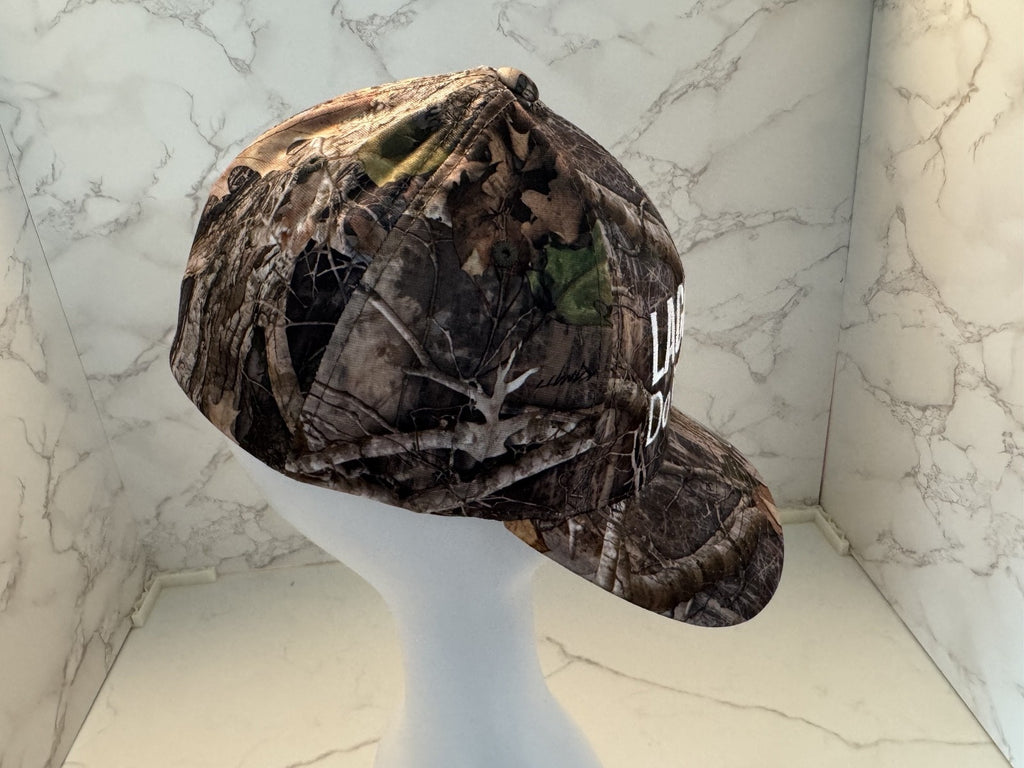 Lagoons Do It Better Fitted Hat Multicolor L-XL Embroidered Wood Camo Flexfit