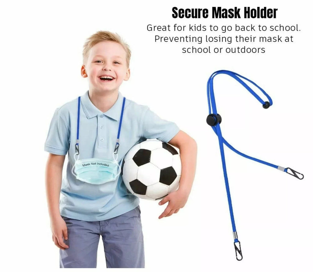 20 Pc. Adjustable Face Mask & Glasses Lanyard Strap Extender W/Clips Multi Color