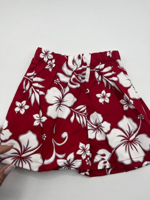 Aloha Republic Toddler Boy Tropical 2 pc. Shirt Short Set Red Floral Size 1T NWT