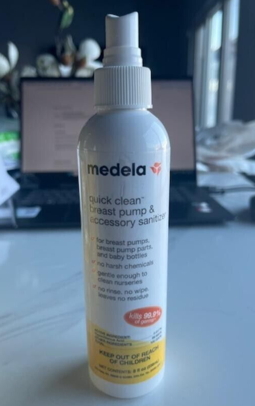 Medela Quick Clean Breast Pump & Accessory Bottle Spray 8oz