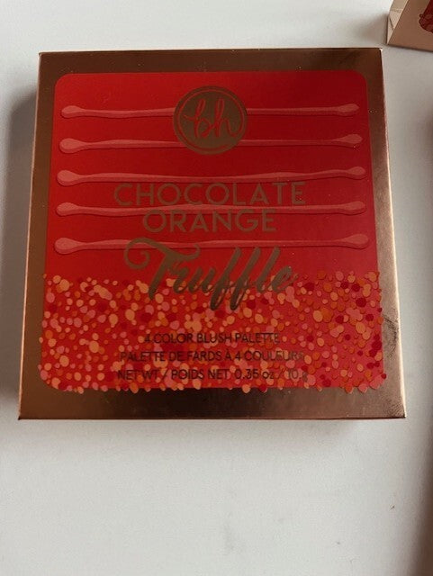 BH Cosmetics Chocolate Orange Truffle Blush Palette w/Bonus Brush NIB Free Ship