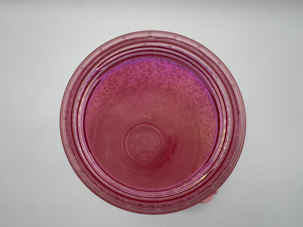 Starbucks Holiday 2020 Iridescent Pink Champagne Bubbles 16 oz Tumbler Twist Lid