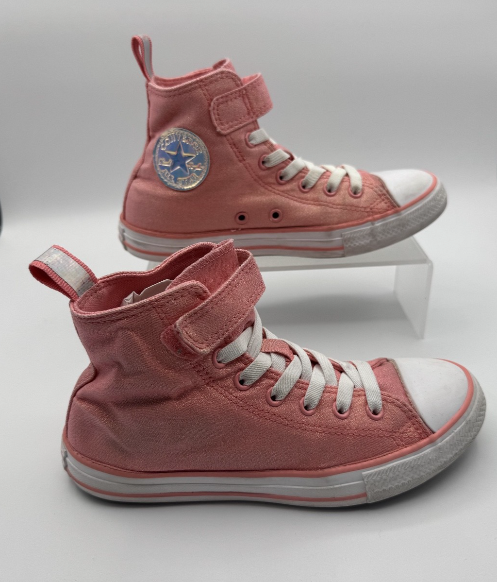 Converse Chuck Taylor All Star 1v High Top Pink Girls Size 3, Sneakers Pre-owned