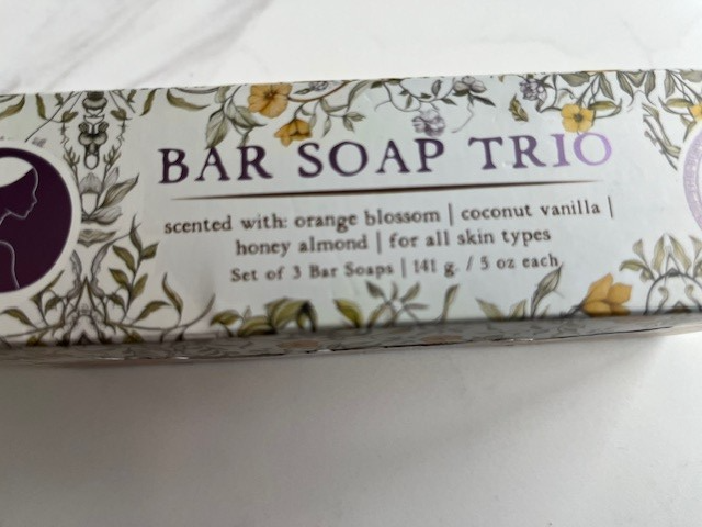 Well Body Co. Orange Blossom, Coconut Vanilla,Honey Almond Bar Soap Trio 5oz ea.