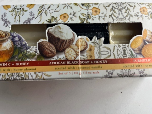Well Body Co. Orange Blossom, Coconut Vanilla,Honey Almond Bar Soap Trio 5oz ea.