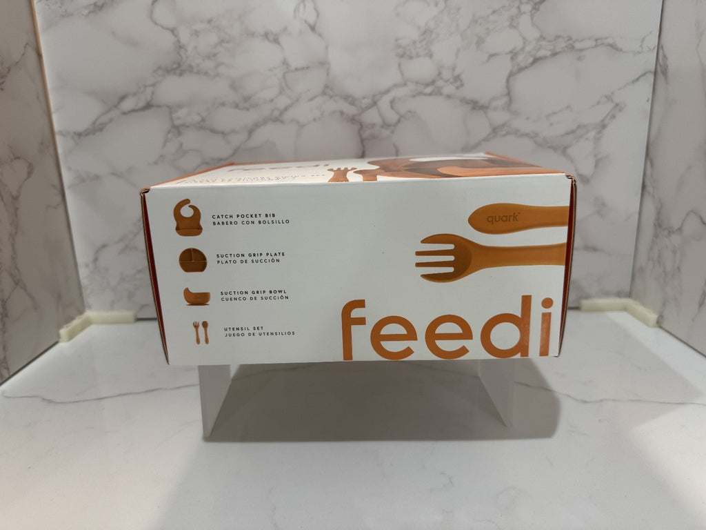 Quark Feedi 5-Piece Silicone Baby Feeding Set  Easy to Clean, New in Box Sealed