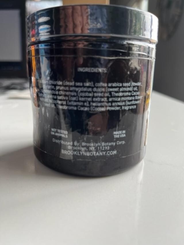 BROOKLYN BOTANY ARABICA COFFEE BODY SCRUB & FACE SCRUB - 10 oz SEALED
