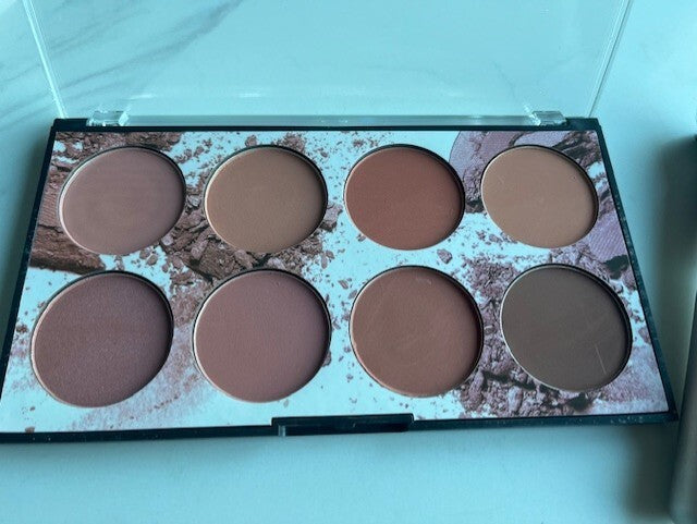 Miss Rose 8 Colors Blush Palette Natural Matte Long Lasting Makeup w/ Brush NEW