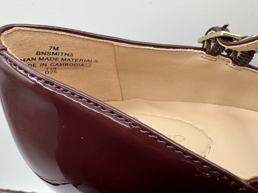 Bandolino Mary J Smith Dark Red, Size 7M Women's Pumps w/Block Heel NIB-006