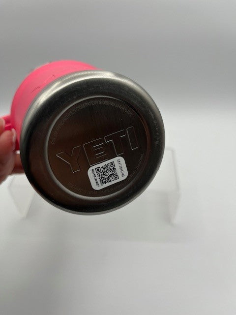 YETI RAMBLER 25 oz MUG WITH STRAW LID TROPICAL PINK BRAND NEW Tag, Travel Mug.
