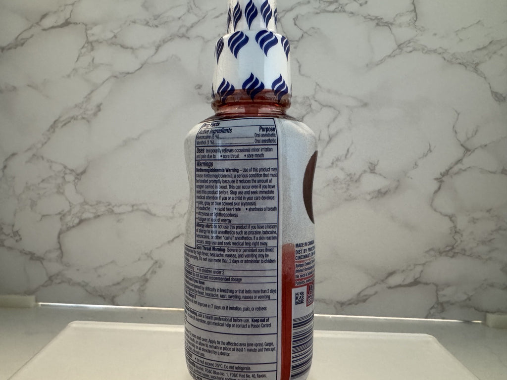 Vicks VapoCool Sore Throat Cooling + Numbing Spray Cherry Berry Freeze Exp 1/27