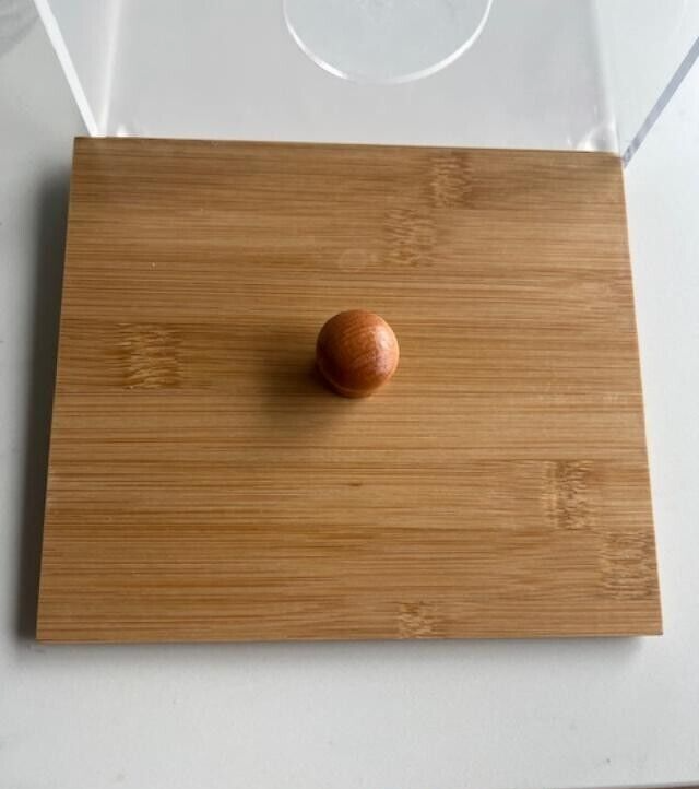 Disposable Face Towel Storage Box with Bamboo Lid XL Acrylic Container- READ