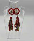 Mia Collection Fashion Earrings Multicolor Dangle Tassel Festive Jewelry New