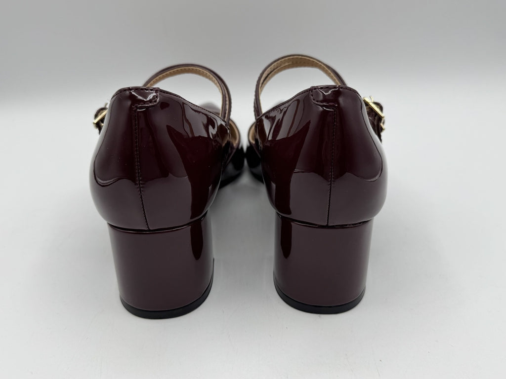 Bandolino Mary J Smith Dark Red, Size 7M Women's Pumps w/Block Heel NIB-006